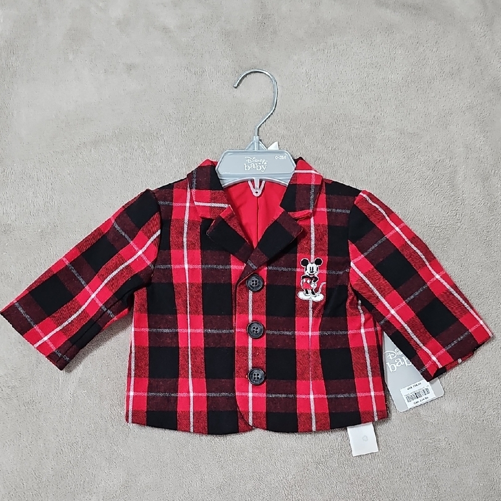 Red and Black Plaid Kids Jacket